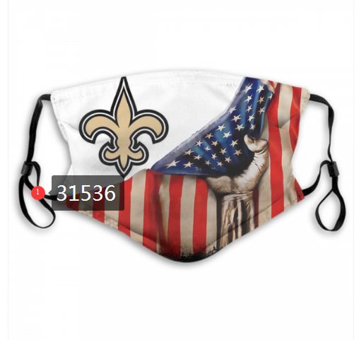 NFL 2020 New Orleans Saints #50 Dust mask with filter->nfl dust mask->Sports Accessory